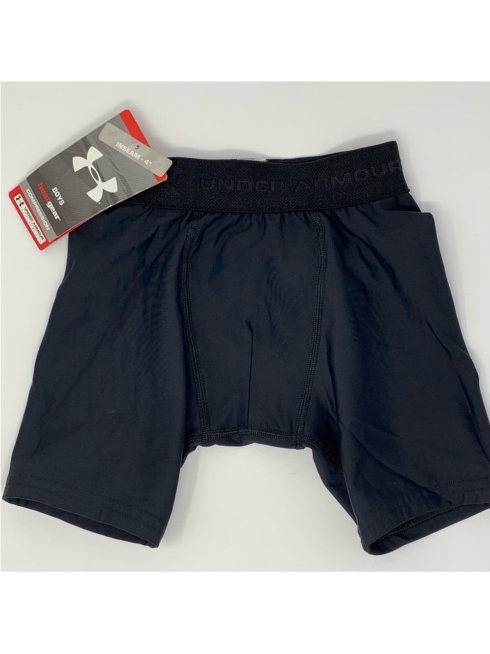 Under Armour HeatGear Utility Sliding Shorts Cup Pocket Compression 4” Inseam